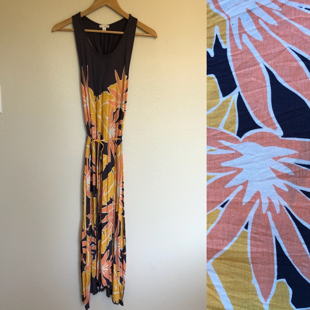 Twist Back Tank Dress with string belt.